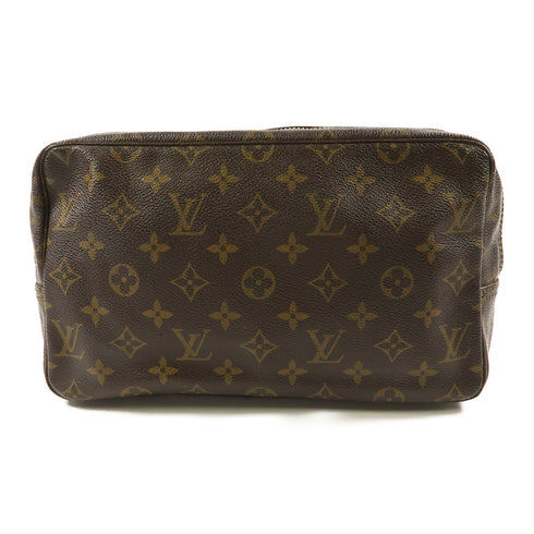 LOUIS VUITTON LV SHW Trousse Toilette Pouch Clutch Bag M47524 Monogram Brown