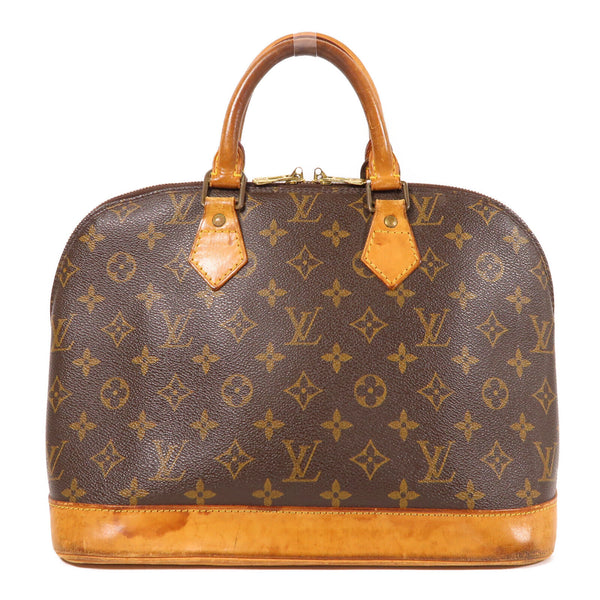 LOUIS VUITTON LV GHW Alma Hand Bag M51130 Monogram Brown