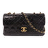 CHANEL CC GHW Chain Shoulder Bag Calfskin Leather Black v3