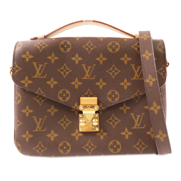 LOUIS VUITTON LV GHW Pochette Metis MM 2 Way Bag M44875 Monogram Brown v2