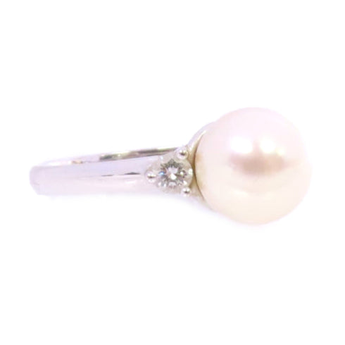 JEWELRY Pearl Ring US#5.25 18K White Gold