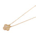 Van Cleef & Arpels Vintage Alhambra Necklace VCARP2R700 Diamond 18K RG MOP