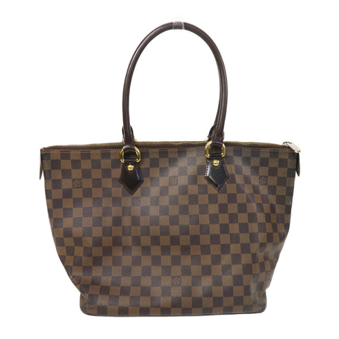 LOUIS VUITTON LV GHW Saleya MM Shoulder Bag N51188 Damier Brown