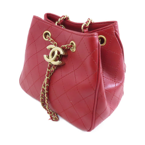 CHANEL Quilted CC GHW Egyptian Amulet Chain Shoulder Bag AS0829 Calfskin Leather