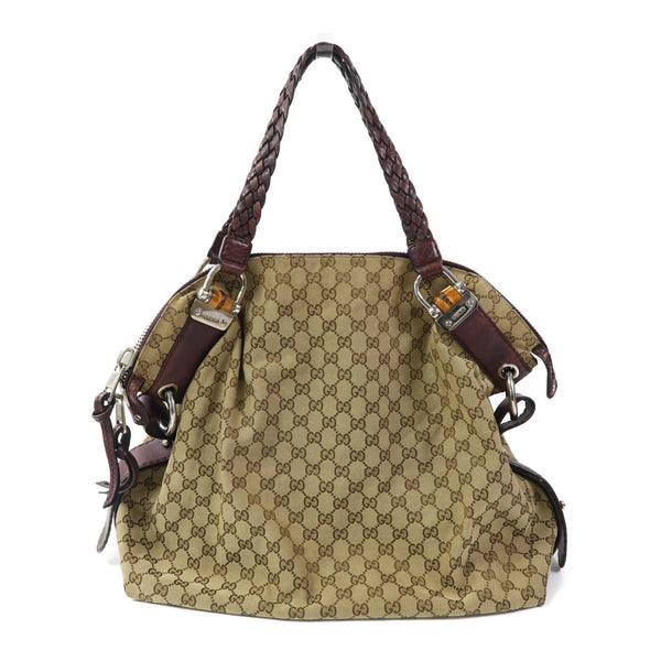 GUCCI GG SHW Shoulder Bag 232927 Canvas Brown