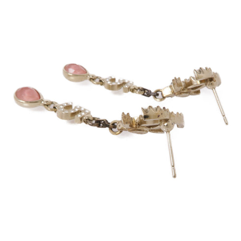 CHANEL CC Earrings C22s Matel Pink/Gold