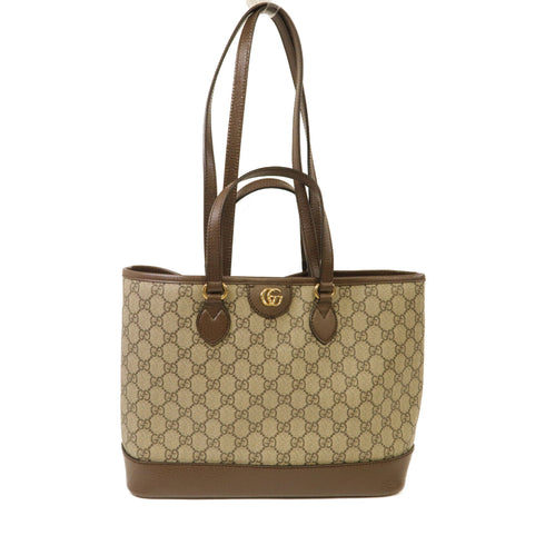 GUCCI GG GHW Ophidia GG 2 Way Shoulder Bag Handbag 765043 Coated Canvas Brown