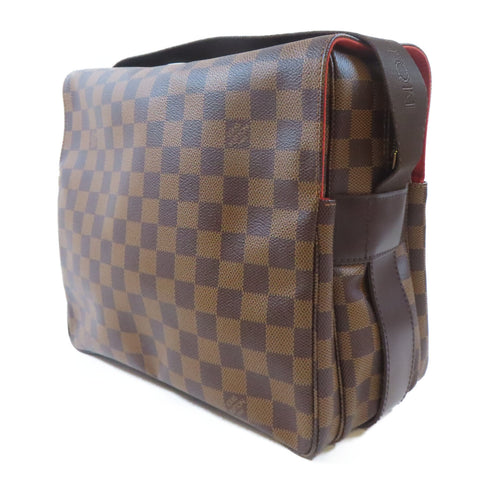 LOUIS VUITTON LV GHW Naviglio Shoulder Messenger Bag N45255 Damier Brown v5