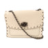 COACH Chain Shoulder Bag 29389 Calfskin Leather White