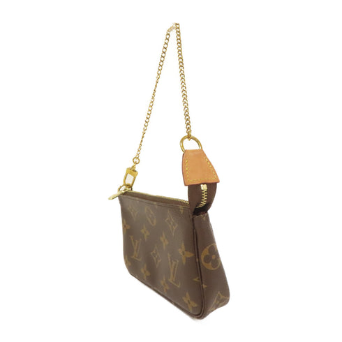 LOUIS VUITTON LV GHW Mini Pochette Accessoires Handbag M58009 Monogram Brown v3