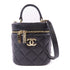 CHANEL CC GHW Trendy CC Vanity Case 2 Way Shoulder Bag Lambskin Leather Black