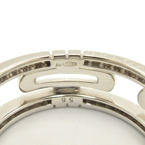 BVLGARI Parentesi Diamond Ring 18K White Gold BVLGARI#56 US#7.5