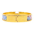 HERMES GHW Clic H Bracelet Metal Gold/Multicolor