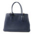 PRADA SHW Cuir Twin Lock 2 Way Shoulder Bag Handbag BN2823 Saffiano Leather Navy