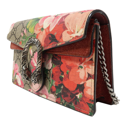 GUCCI GG SHW Dionysus Bloom Chain Shoulder Bag 476432 GG Supreme Brown/Red/Green