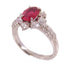FINE JEWELRY 1.87ct Ruby 1.24ct Diamond Ring PT900 Platinum US#6.5