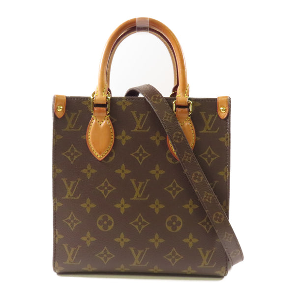 LOUIS VUITTON LV GHW Sac Plat BB 2 Way Shoulder Handbag M45847 Monogram Brown