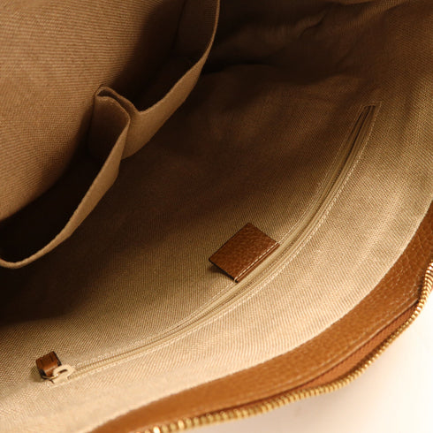 GUCCI GG GHW Bree Mico Hobo Shoulder Bag Canvas 449244 Brown