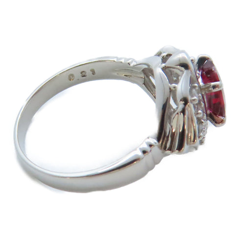 JEWELRY Ruby Ring 0.21ct/3.9g PT900 Platinum US#5.75 Silver/Pink