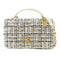 CHANEL CC GHW 2 Way Shoulder Crossbody Handbag Tweed Black White