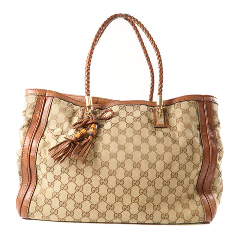 GUCCI GG Shoulder Bag 269945 Canvas Brown