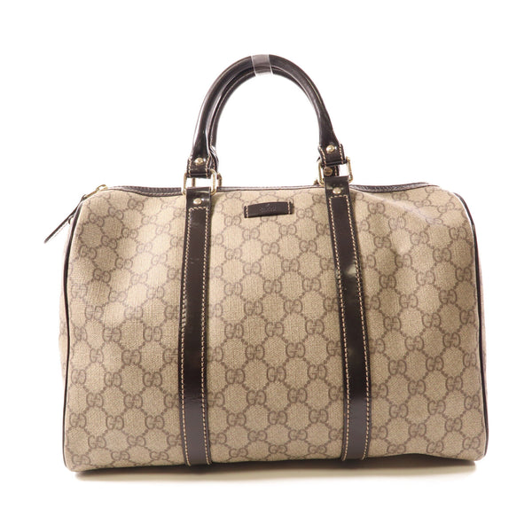 GUCCI GG GHW Boston Bag Handbag 193603 Coated Canvas Brown