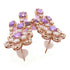 FINE JEWELRY 4.60ct Pink Sapphire 3.40ct Diamond Pierced Earrings 18K Pink Gold