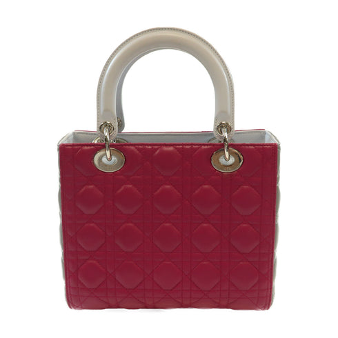 Dior SHW Lady Medium 2Way Shoulder Bag Lambskin Leather M0550 Purple/Grey/Blue