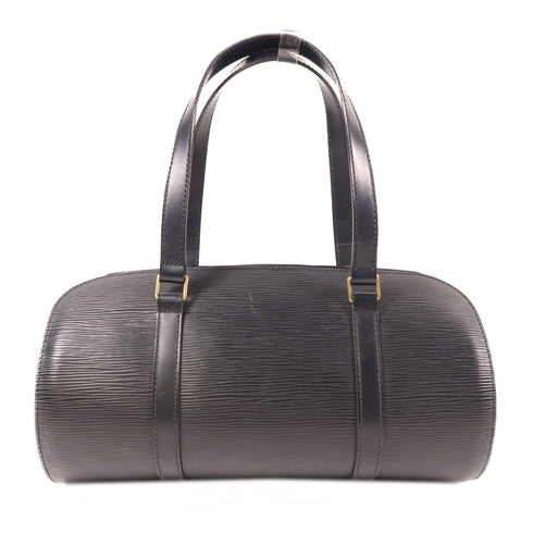 LOUIS VUITTON LV GHW Soufflot Shoulder Bag M52222 Epi Black