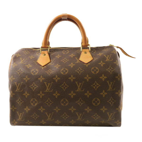 LOUIS VUITTON LV GHW Speedy 30 Handbag M41108 Monogram Brown v1