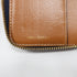 Tory Burch GHW Zipper Long Wallet Calfskin Leather Blue