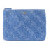 CHANEL CC GHWClutch Bag Pouch Denim Blue