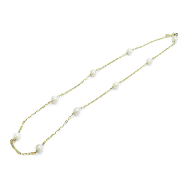 FINE JEWELRY Pearl Necklace 14K Yellow Gold