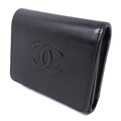 CHANEL CC GHW Wallet Leather Black