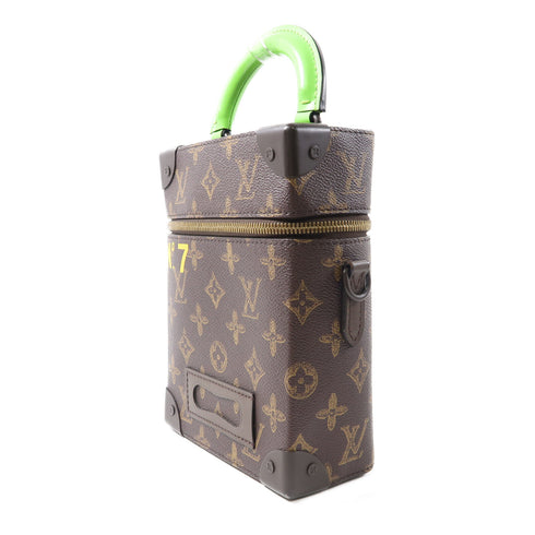 LOUIS VUITTON LV GHW Vertical Box Trunk 2 Way Bag M59664 Monogram Brown/Green