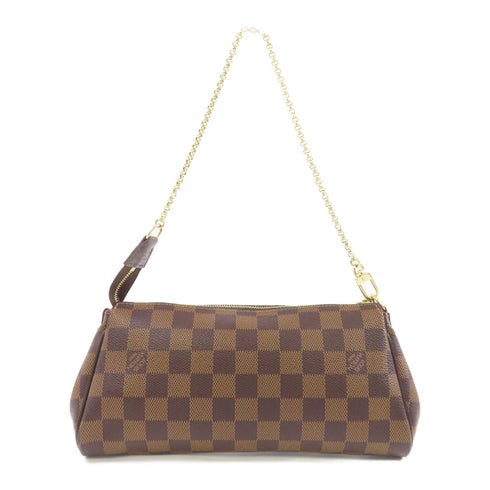 LOUIS VUITTON LV GHW Eva 2way Shoulder Bag N55213 Damier Ebene Brown v1