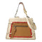 FENDI SHW Runaway 2 Way Bag 8BH344 Calfskin Leather Beige/Brown