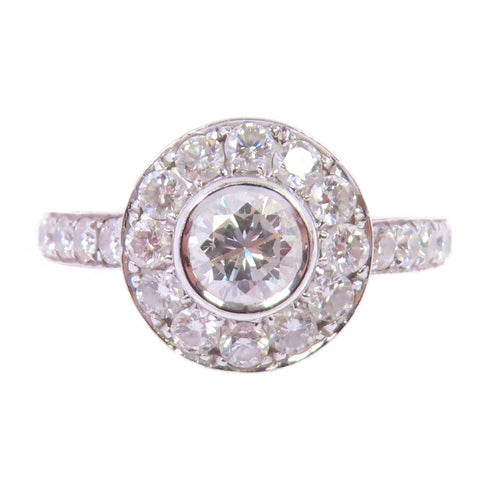 JEWELRY Diamond Ring US#6 Ring 18K White Gold