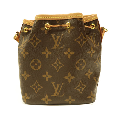 LOUIS VUITTON LV GHW Nano Noe Shoulder Crossbody Bag M41346 Monogram Brown