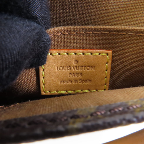 LOUIS VUITTON LV GHW Petit Sac Plat 2 Way Shoulder Bag M69442 Monogram Brown