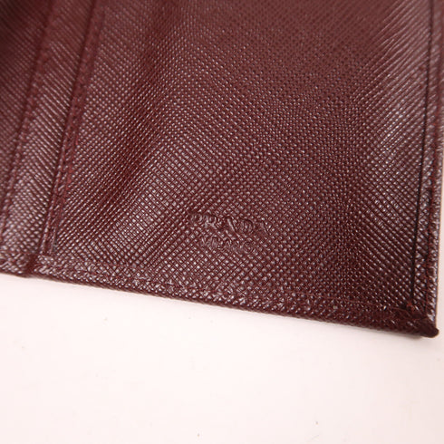 PRADA SHW Long Wallet 2M0836 Saffiano Leather Brown