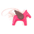 HERMES Rodeo Pegase MM Charm Veau Swift Leather Pink/Brown