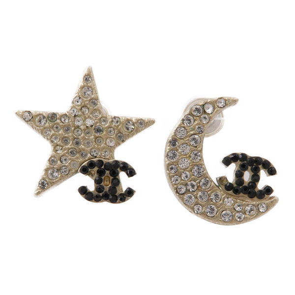 CHANEL CC Earrings Accessories Metal/PVC Silver v1