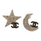 CHANEL CC Earrings Accessories Metal/PVC Silver v1