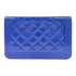 CHANEL CC SHW Wallet On Chain WOC Shoulder Bag Crossbody Patent Leather Blue