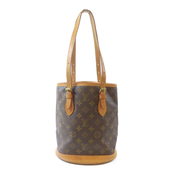 LOUIS VUITTON LV GHW Bucket PM Shoulder Handbag M42238 Monogram Brown