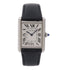CARTIER Tank Must WSTA0041 Quartz Watch Stainless Steel/Leather Belt White