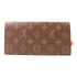 LOUIS VUITTON LV GHW Portefeuille Emily Long Wallet M62941 Monogram Brown/Red