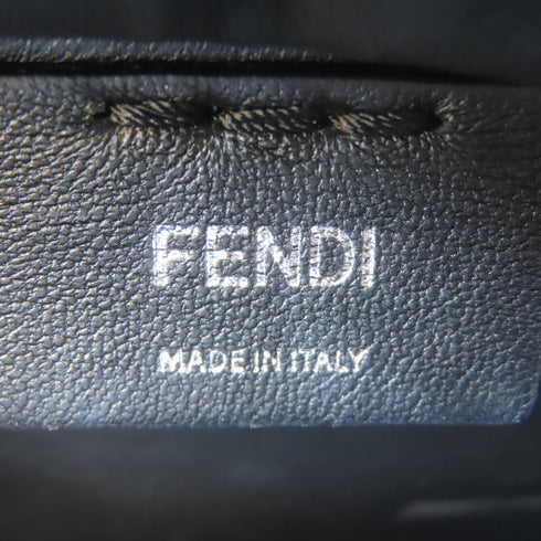 FENDI SHW Handbag 2 Way Bag 8BH333 Calfskin Leather Black