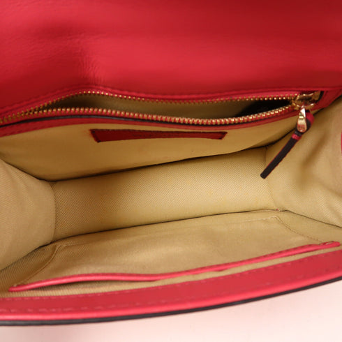 Valentino GHW Chain Shoulder Bag Leather Rose Pink